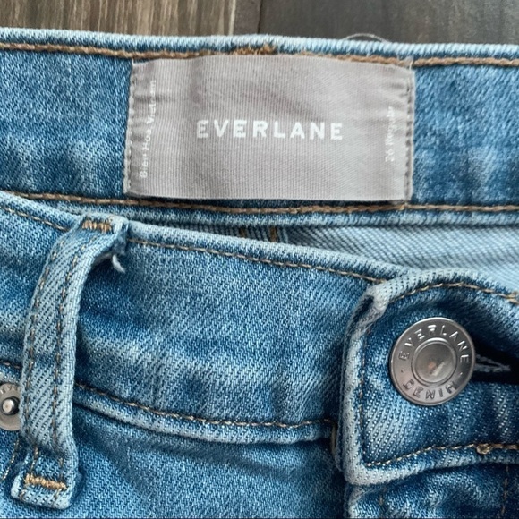 Everlane High Rise Skinny Jeans Light Wash Sz 26 - Picture 8 of 9